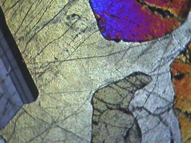 Beautiful SD traditional mineral thin section footage. What rock is this? Schist? Taken at Columbia College Chicago, moons ago.